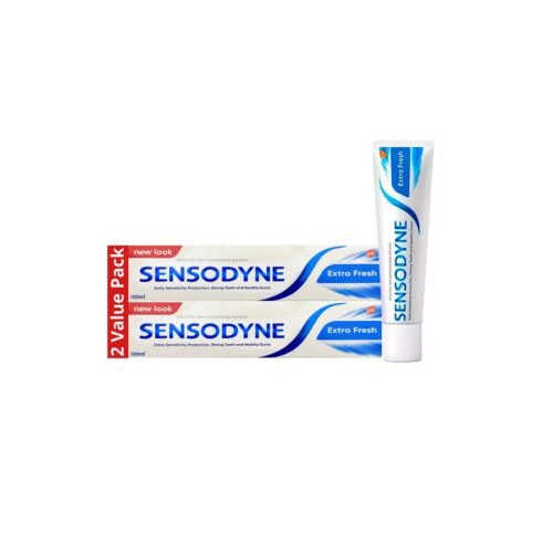 Sensodyne Toothpaste For Sensitive Teeth, Extra Fresh Flavour,100Ml, (2 Value Pack)