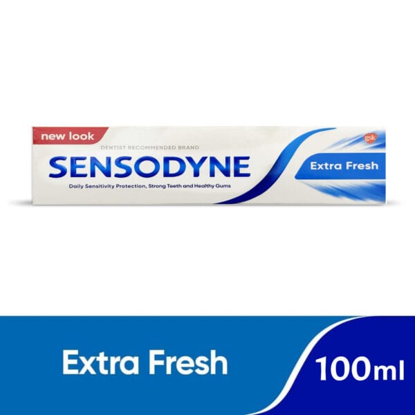 Sensodyne Toothpaste For Sensitive Teeth, Extra Fresh Flavour,100Ml, (2 Value Pack) - Image 3