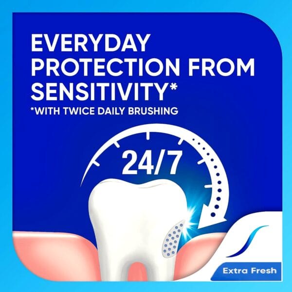 Sensodyne Toothpaste For Sensitive Teeth, Extra Fresh Flavour,100Ml, (2 Value Pack) - Image 4