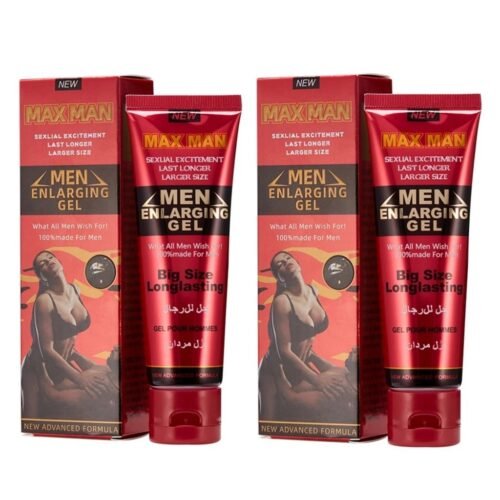 Maxman Red For Extra Size And Timing Enlarging Gel (2 Pack)